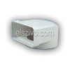 Gonal 0826 Cső-Lapos csatorna átalakító 90° könyök 120mm-es (75x150)