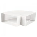 Vents Lapos csatorna vizszintes könyök 90x220 mm