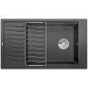 Blanco ELON XL 8S fekete silgránit csepptálcás mosogatótál