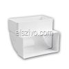 FL-2060 Lapos csatorna sarok 90° - függőleges Ø150 mm-es (90x222mm) csőhöz