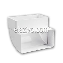 FL-2060 Lapos csatorna sarok 90° - függőleges Ø150 mm-es (90x222mm) csőhöz