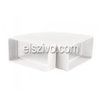   FL-2070 Lapos csatorna sarok 90° - vízszintes Ø150 mm-es (90x222mm) csőhöz