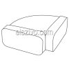 Falmec Lapos csatorna 90 fokos sarok 220x90 Falmec Lapos csatorna 90 fokos sarok 220x90