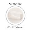 Elica KIT0121002 Lapos csatorna toldó 15° (227x94) Elica KIT0121002 Lapos csatorna toldó 15° (227x94)