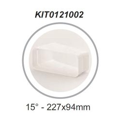 Elica KIT0121002 Lapos csatorna toldó 15° (227x94)