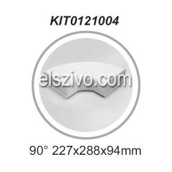 Elica KIT0121004 Lapos csatorna 90 fokos sarok vízszintes (227x94mm)