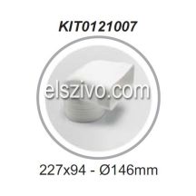   Elica KIT0121007 Cső-Lapos csatorna átalakító függőleges 90° (220x90mm)