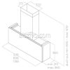 Elica KIT0166364 fekete kürtő készlet Elica KIT0166364 fekete kürtő készlet
