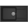 Elleci LIFE 410 G40 Nero gránit csepptálcás mosogatótál