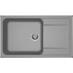 Elleci LIFE 410 G48 Cemento gránit csepptálcás mosogatótál Elleci LIFE 410 G48 Cemento gránit csepptálcás mosogatótál