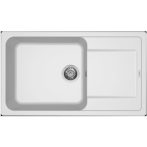 Elleci LIFE 410 G68 Bianco gránit csepptálcás mosogatótál Elleci LIFE 410 G68 Bianco gránit csepptálcás mosogatótál