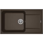 Elleci LIFE 410 G78 Espresso gránit csepptálcás mosogatótál Elleci LIFE 410 G78 Espresso gránit csepptálcás mosogatótál