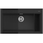   Elleci BEST 360 Workstation Szett G40 Nero gránit egymedencés mosogatótál
