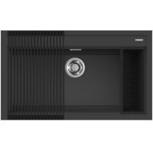   Elleci BEST 360 Workstation Szett G59 Antracit gránit egymedencés mosogatótál
