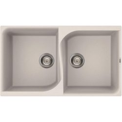 Elleci EGO 450 G68 Bianco fehér gránit kétmedencés mosogatótál