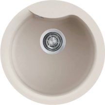 Elleci EGO ROUND G39 Bianco soft gránit kerek mosogatótál