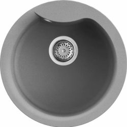 Elleci EGO ROUND G48 Cemento gránit kerek mosogatótál