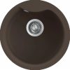 Elleci EGO ROUND G78 Espresso gránit kerek mosogatótál
