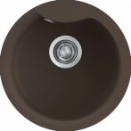 Elleci EGO ROUND G78 Espresso gránit kerek mosogatótál