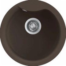 Elleci EGO ROUND G78 Espresso gránit kerek mosogatótál