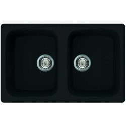 Elleci MASTER 350 G40 Nero gránit kétmedencés mosogatótál