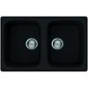 Elleci MASTER 350 G59 Antracite gránit kétmedencés mosogatótál