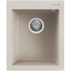   Elleci QUADRA 100 G39 Bianco soft gránit egymedencés mosogatótál
