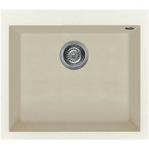   Elleci QUADRA 105 G62 Bianco Antico gránit egymedencés mosogatótál