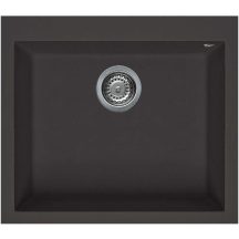   Elleci QUADRA 105 G78 Espresso gránit egymedencés mosogatótál