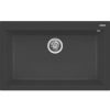 Elleci QUADRA 130 G59 Antracite gránit egymedencés mosogatótál