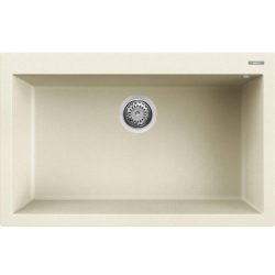 Elleci QUADRA 130 G62 Bianco antico gránit egymedencés mosogatótál