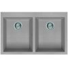 Elleci QUADRA 350 G48 Cemento gránit kétmedencés mosogatótál