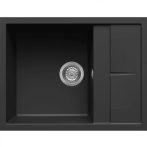   Elleci UNICO 125 G40 Nero gránit csepptálcás mosogatótál