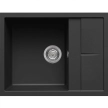   Elleci UNICO 125 G40 Nero gránit csepptálcás mosogatótál