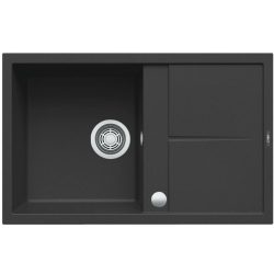 Elleci UNICO 300 AUTOMATA G40 Nero gránit csepptálcás mosogatótál