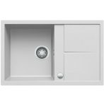   Elleci UNICO 300 AUTOMATA G68 Bianco gránit csepptálcás mosogatótál