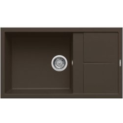 Elleci UNICO 410 G78 espresso gránit csepptálcás mosogatótál Elleci UNICO 410 G78 espresso gránit csepptálcás mosogatótál