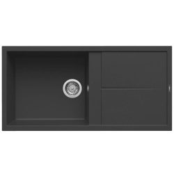 Elleci UNICO 480 G40 Nero gránit csepptálcás mosogatótál