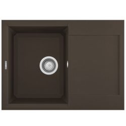 Elleci EASY 135 G78 Espresso gránit csepptálcás mosogatótál Elleci EASY 135 G78 Espresso gránit csepptálcás mosogatótál