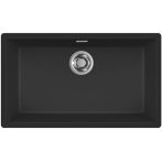  Elleci ZEN 130 K86 Black kerámia egymedencés mosogatótál