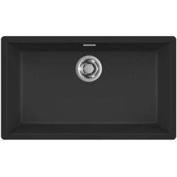 Elleci ZEN 130 K86 Black kerámia egymedencés mosogatótál