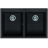 Elleci QUADRA 350 M70 Ghisa gránit kétmedencés mosogatótál