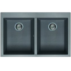 Elleci QUADRA 350 M73 Titanium gránit kétmedencés mosogatótál